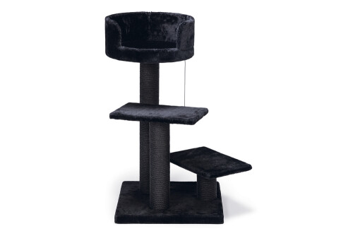 Beeztees Kedi Tırmalama, Siyah, 50x50x92cm - 1