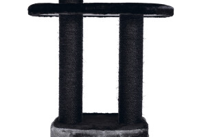 Beeztees Kedi Tırmalama ve Oyun Evi, Siyah/Gri, 50x50x120cm - 6