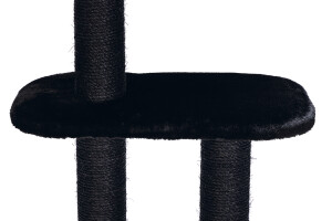 Beeztees Kedi Tırmalama ve Oyun Evi, Siyah/Gri, 50x50x120cm - 9