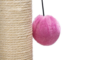 Beeztees Kedi Tırmalama ve Oyuncağı, Pembe, 27x27x40cm - 6