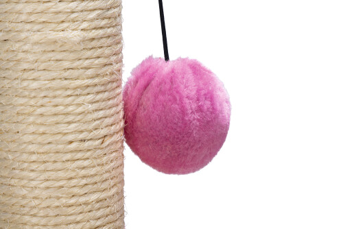 Beeztees Kedi Tırmalama ve Oyuncağı, Pembe, 27x27x40cm - 6