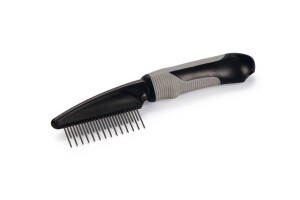 Beeztees Kısa ve Uzun Tüylü Kedi Tarağı, Siyah Gri, 21cm - 1