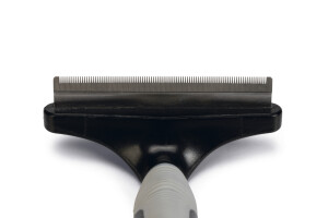 Beeztees Kısa ve Uzun Tüylü Köpek Alt Kürk Tarağı, Siyah Gri, L, 16cm, 16x11x5cm - 2