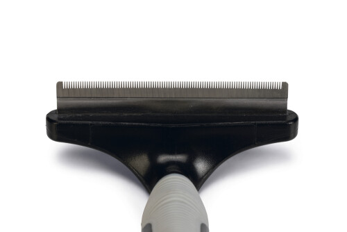 Beeztees Kısa ve Uzun Tüylü Köpek Alt Kürk Tarağı, Siyah Gri, L, 16cm, 16x11x5cm - 2