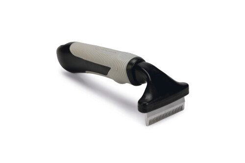 Beeztees Kısa ve Uzun Tüylü Köpek Alt Kürk Tarağı, Siyah Gri, S, 15cm, 15x6x6cm - 1