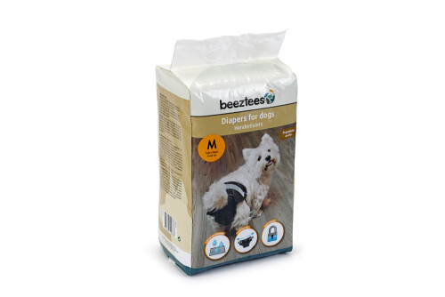 Beeztees Köpek Alt Bezi, Mükemmel Uyum, Kullan-At, Siyah, 12 Adet, M - 15