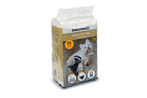 Beeztees Köpek Alt Bezi, Mükemmel Uyum, Kullan-At, Siyah, 22 Adet, XS - 13