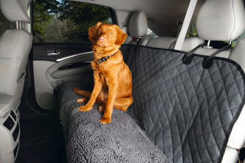 Beeztees Köpek Arka Koltuk Yatağı ve Örtüsü, Yıkanabilir, Gri, 136x148cm - 1