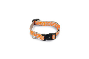 Beeztees Köpek Boyun Tasması, Açık Gri Turuncu, 26-40cm - 1