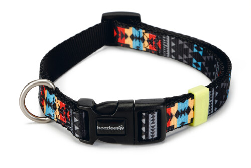 Beeztees Köpek Boyun Tasması, Renkli Desenli, 48-70cm, 25mm - 1