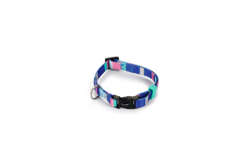 Beeztees Köpek Boyun Tasması, Renkli Kaıln Çizgiler, 20-30cm, 10mm - 1