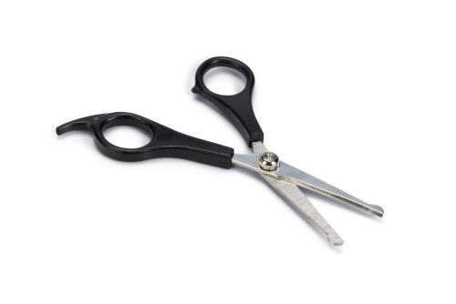 Beeztees Köpek Burun ve Kulak Tüy Düzletme ve Bakım Makası, Siyah, 15cm, 15x6x0,5cm - 3