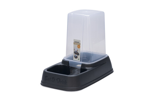 Beeztees Köpek Depolu Mama Su Kabı, Plastik, 33,5x20x27cm, 3,7L - 7