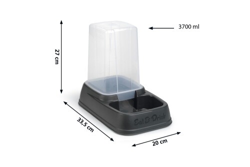 Beeztees Köpek Depolu Mama Su Kabı, Plastik, 33,5x20x27cm, 3,7L - 4