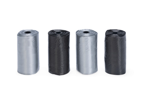 Beeztees Köpek Dışkı Toplama Poşeti, Siyah Gri, 4x20Adet - 2