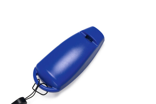 Beeztees Köpek Eğitim Düdüğü ve Klikırı, Karabina ve Bağlama Kordonlu, Mavi, 7x3x2cm - 6