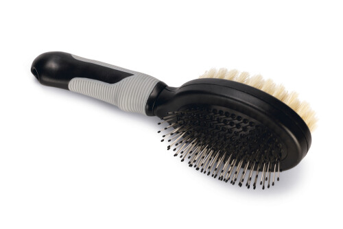 Beeztees Köpek Fırçası ve Tarağı, Çift Taraflı, L, Siyah Gri, 22,5cm, 22,5x6,5x7,5cm - 2