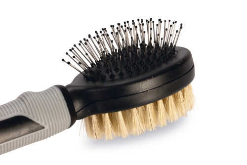 Beeztees Köpek Fırçası ve Tarağı, Çift Taraflı, SM, Siyah Gri, 21cm, 21x6x6cm - 4