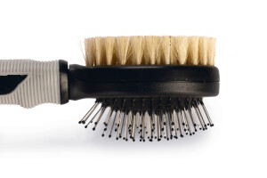 Beeztees Köpek Fırçası ve Tarağı, Çift Taraflı, SM, Siyah Gri, 21cm, 21x6x6cm - 3