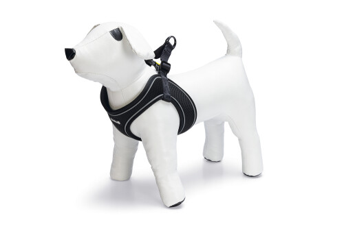 Beeztees Köpek Göğüs Tasması, Neopren, Siyah, M, 41-46cm - 1