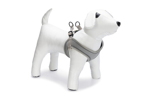 Beeztees Köpek Göğüs Tasması, Neopren,Gri, M, 41-46cm - 2
