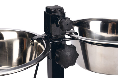 Beeztees Köpek İkili Mama Su Kabı, Ayaklı, Paslamaz Çelik, 28cm, 2x4,5L - 5