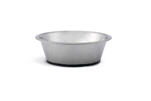 Beeztees Köpek Mama Su Kabı, Kaymaz Tabanlı, Paslanmaz Çelik, 25cm, 2,7L - Beeztees