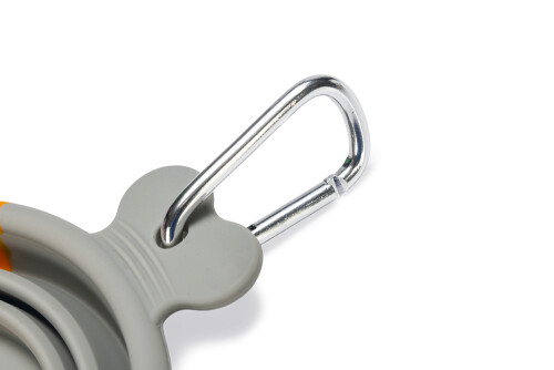 Beeztees Köpek Mama ve Su Kabı, Teleskopik, Turuncu, Silikon, 15,5cm, 750ml - 5