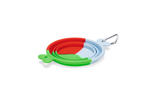 Beeztees Köpek Mama ve Su Kabı, Teleskopik, Yeşil, Silikon, 15,5cm, 750ml - 4