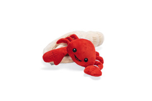 Beeztees Köpek Ödül Saklama Oyuncağı, Sesli, Istakoz, Peluş, Kırmızı, 31x20x7cm - Beeztees