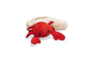 Beeztees Köpek Ödül Saklama Oyuncağı, Sesli, Istakoz, Peluş, Kırmızı, 31x20x7cm - 2