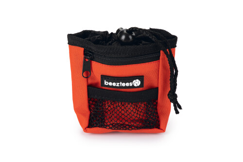 Beeztees Köpek Ödül ve Dışkı Toplama Poşeti Taşıma Bel Çantası, Kırmızı, 8x14x10cm - 1