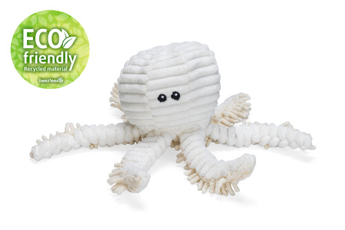 Beeztees Köpek Oyuncağı, Ahtapot, Peluş, Beyaz, 26x13x13cm - 3