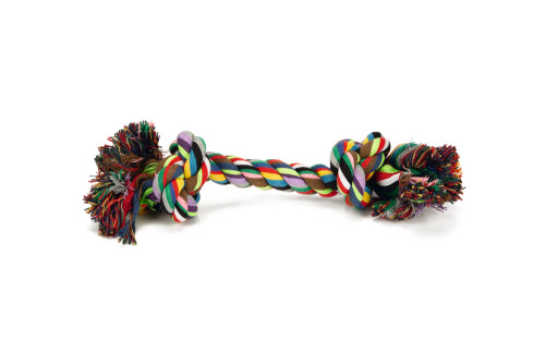 Beeztees Köpek Oyuncağı, Çift Düğümlü Diş İpi, Pamuk İplerden, 38x8x8cm, 300gr - 1