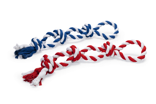 Beeztees Köpek Oyuncağı, Çift Düğümlü Diş İpi, Pamuk İplerden, 63x11x11cm, 600gr - 1