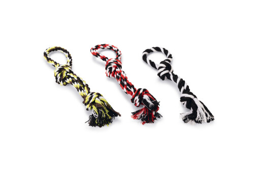 Beeztees Köpek Oyuncağı, Çift Düğümlü Diş İpi, Tutamaçlı, 25cm, 70gr - 1