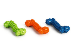 Beeztees Köpek Oyuncağı, Diş Temizleme ve Masaj, Kauçuk, Çeşitli Renklerde, 17x7x3,5cm - Beeztees
