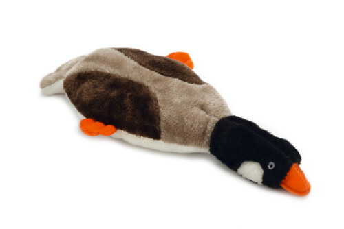 Beeztees Köpek Oyuncağı, Hışırtı Sesli, Ördek, Peluş, Kahverengi, 40x14x7cm - 1