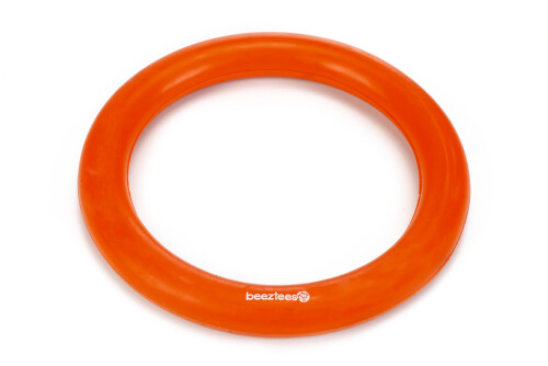 Beeztees Köpek Oyuncağı, İçi Dolu Halka, Kauçuk, Turuncu, 15cm - 1