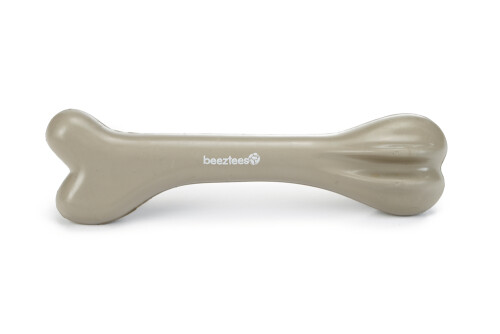 Beeztees Köpek Oyuncağı, İçi Dolu Kemik, Kauçuk, Bej, 20cm - 1