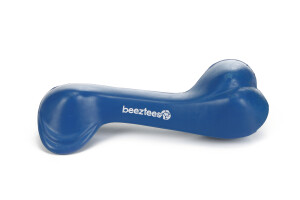Beeztees Köpek Oyuncağı, İçi Dolu Kemik, Kauçuk, Mavi, 14cm - Beeztees