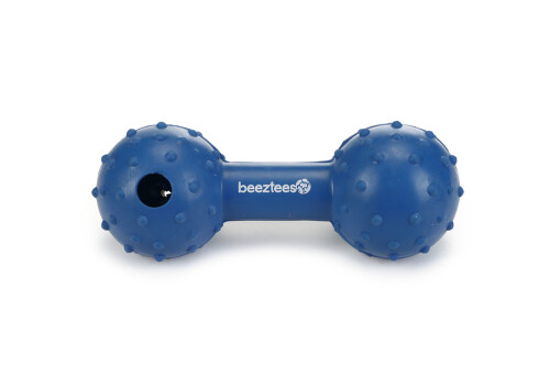 Beeztees Köpek Oyuncağı, Ödül ve Oyun, Dambıl, Kauçuk, Mavi, 11,5cm - 1