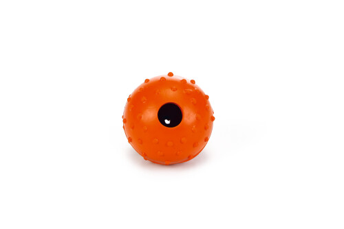 Beeztees Köpek Oyuncağı, Ödül ve Oyun Topu, Kauçuk, Turuncu, 5cm - 1