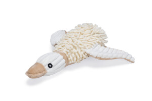 Beeztees Köpek Oyuncağı, Ördek, Peluş, Beyaz, 33x33x9cm - Beeztees