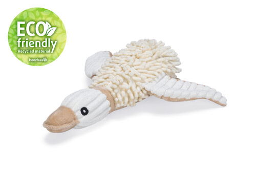 Beeztees Köpek Oyuncağı, Ördek, Peluş, Beyaz, 33x33x9cm - 2