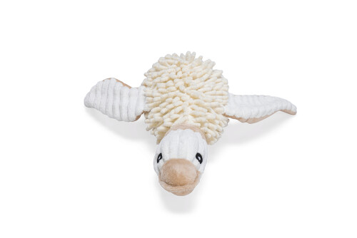 Beeztees Köpek Oyuncağı, Ördek, Peluş, Beyaz, 33x33x9cm - 3
