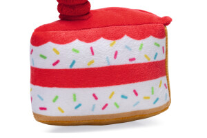 Beeztees Köpek Oyuncağı, Pasta Dilimi, Peluş, Renkli, 19x14x11cm - 11