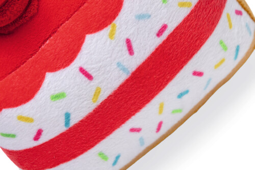 Beeztees Köpek Oyuncağı, Pasta Dilimi, Peluş, Renkli, 19x14x11cm - 10