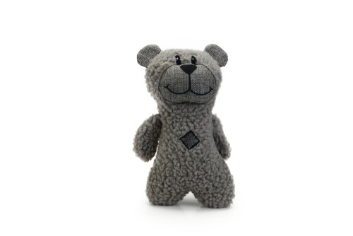 Beeztees Köpek Oyuncağı, Sesli, Ayı, Peluş, Gri, 23x15x8cm - 1