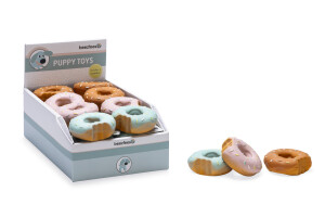 Beeztees Köpek Oyuncağı, Sesli, Donut, Lateks, Çeşitli Renklerde, 7x7x3cm - 13